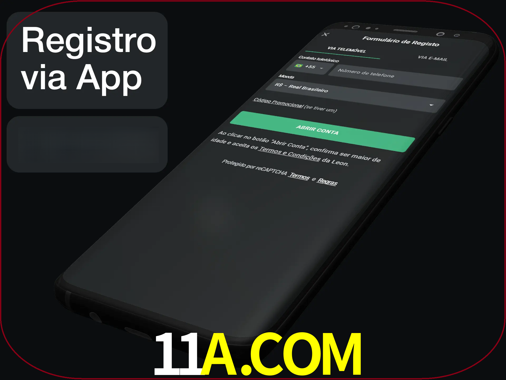 Registre-se quiclly em LeonBet usando o aplicativo.