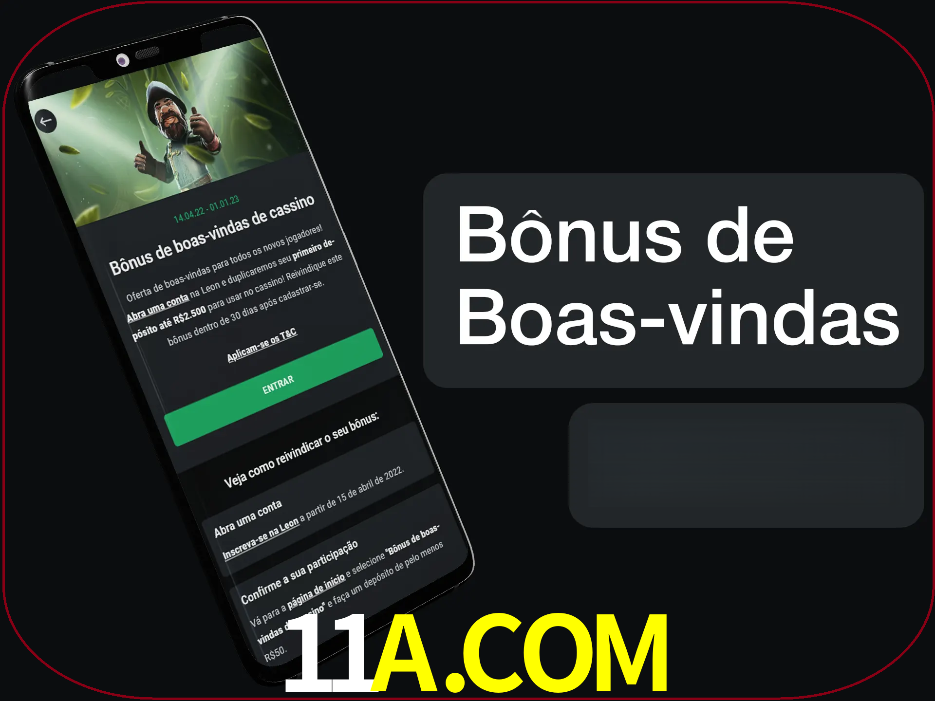 Não se esqueça de usar o bônus de boas-vindas.